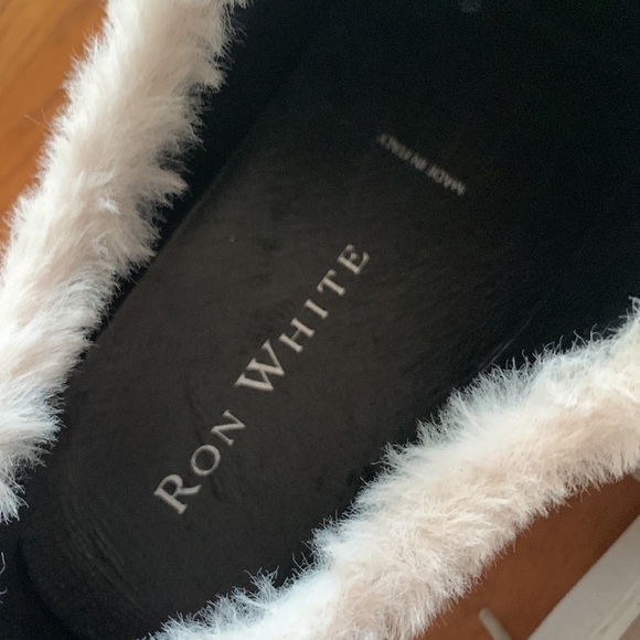 Ron White Ornella Fawn Shearling Trim Platform Sneaker Women’s Tan Shoes Size 37 - Picture 9 of 13